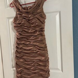 Cache Bronze Bodycon Dress size 6